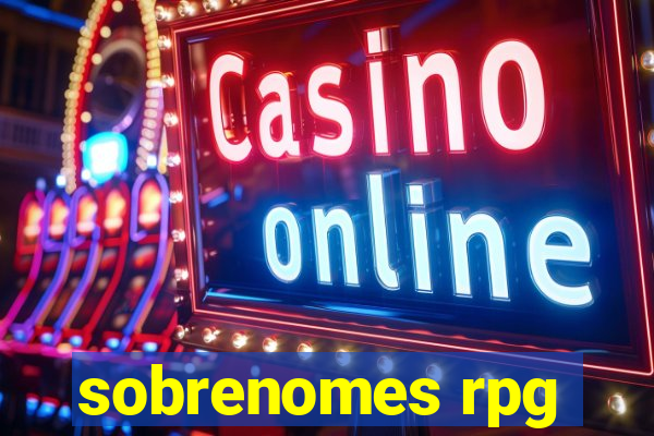 sobrenomes rpg
